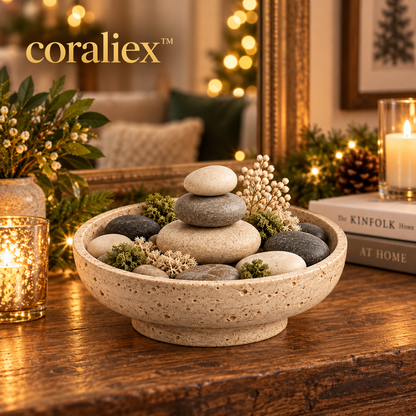 𝐜𝐨𝐫𝐚𝐥𝐢𝐞𝐱™ Stone Garden Decorative Bowl