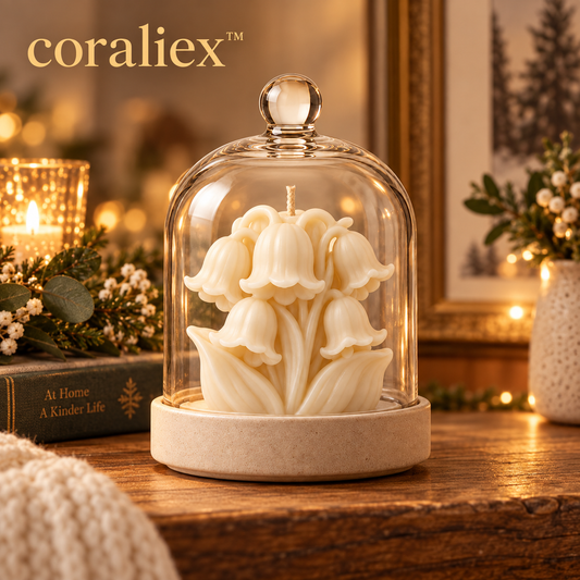 𝐜𝐨𝐫𝐚𝐥𝐢𝐞𝐱™ Bellflower Cloche Candle