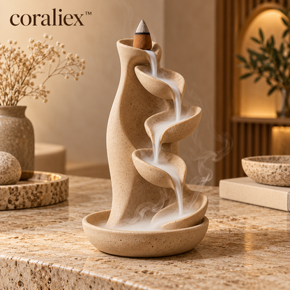 𝐜𝐨𝐫𝐚𝐥𝐢𝐞𝐱™ Cascade Backflow Incense Burner