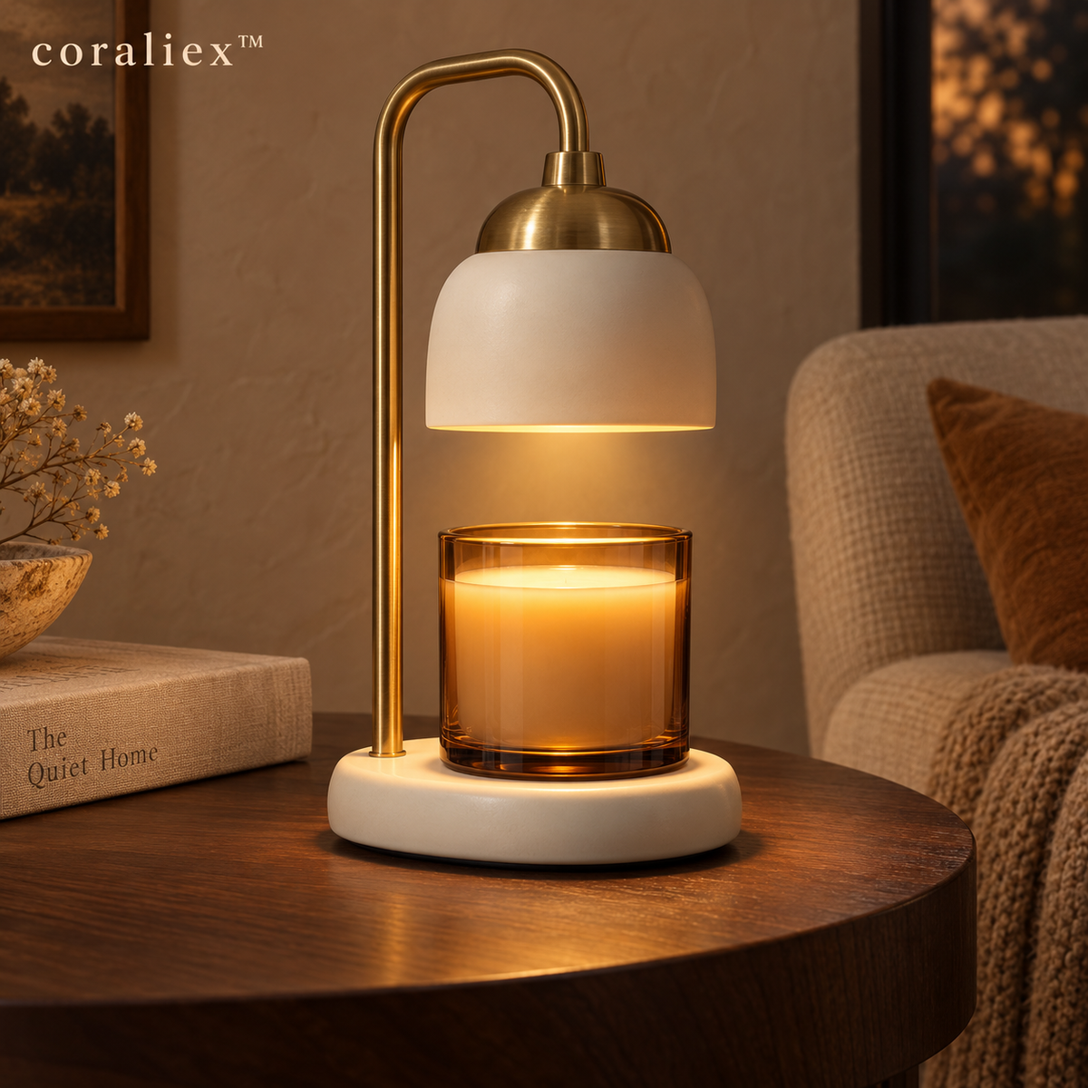𝐜𝐨𝐫𝐚𝐥𝐢𝐞𝐱™ Solenne Candle Warmer Lamp