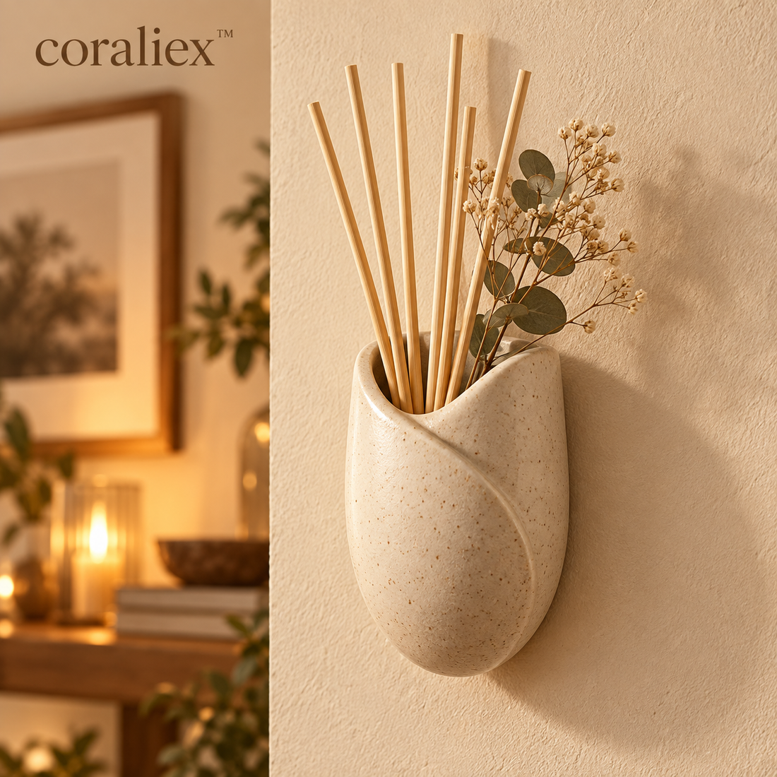 𝐜𝐨𝐫𝐚𝐥𝐢𝐞𝐱™ Grove Wall Pocket Reed Diffuser