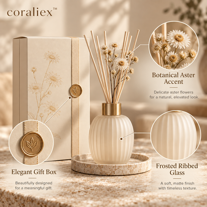 𝐜𝐨𝐫𝐚𝐥𝐢𝐞𝐱™ Aster Reed Diffuser Gift Set
