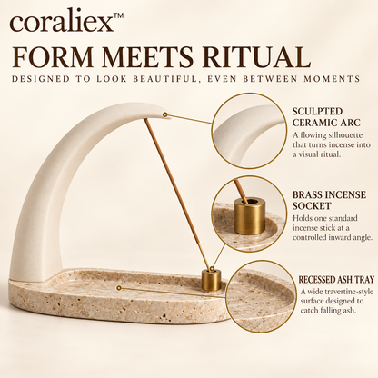 𝐜𝐨𝐫𝐚𝐥𝐢𝐞𝐱™ Muse Arc Incense Holder