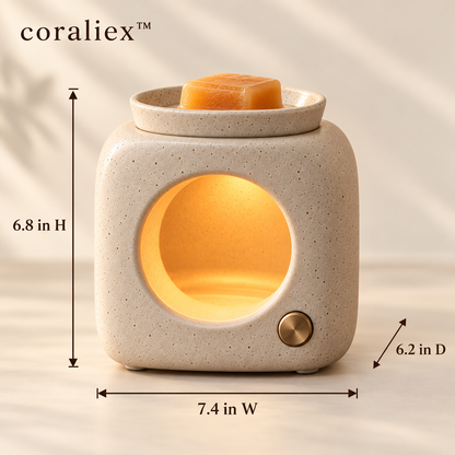 𝐜𝐨𝐫𝐚𝐥𝐢𝐞𝐱™ Halo Ember Ceramic Wax Melt Warmer