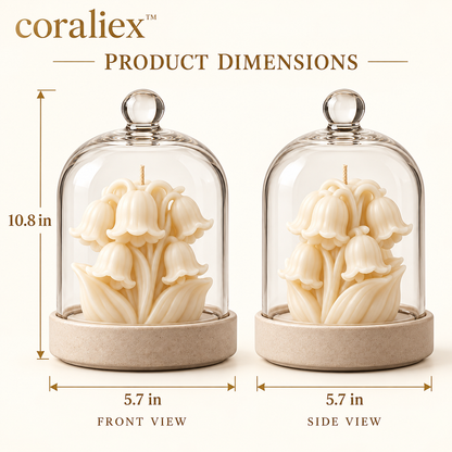𝐜𝐨𝐫𝐚𝐥𝐢𝐞𝐱™ Bellflower Cloche Candle