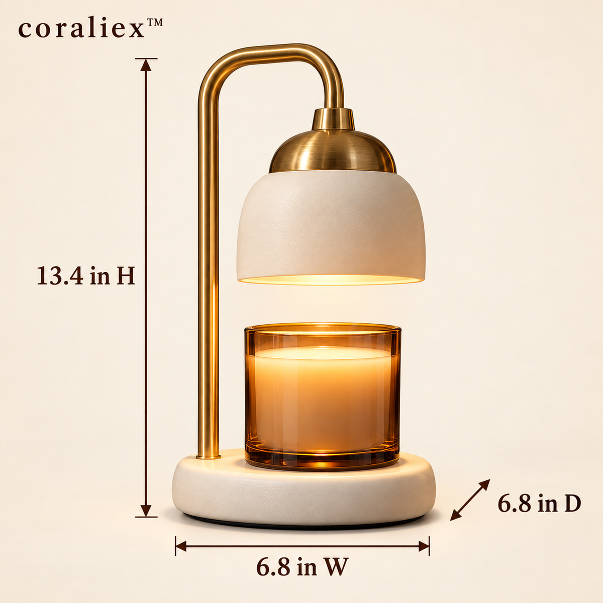𝐜𝐨𝐫𝐚𝐥𝐢𝐞𝐱™ Solenne Candle Warmer Lamp