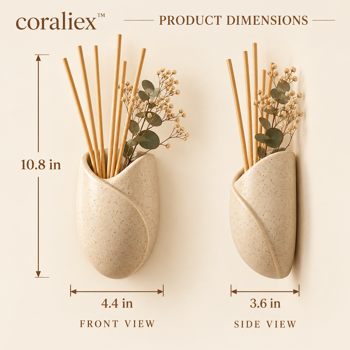 𝐜𝐨𝐫𝐚𝐥𝐢𝐞𝐱™ Grove Wall Pocket Reed Diffuser
