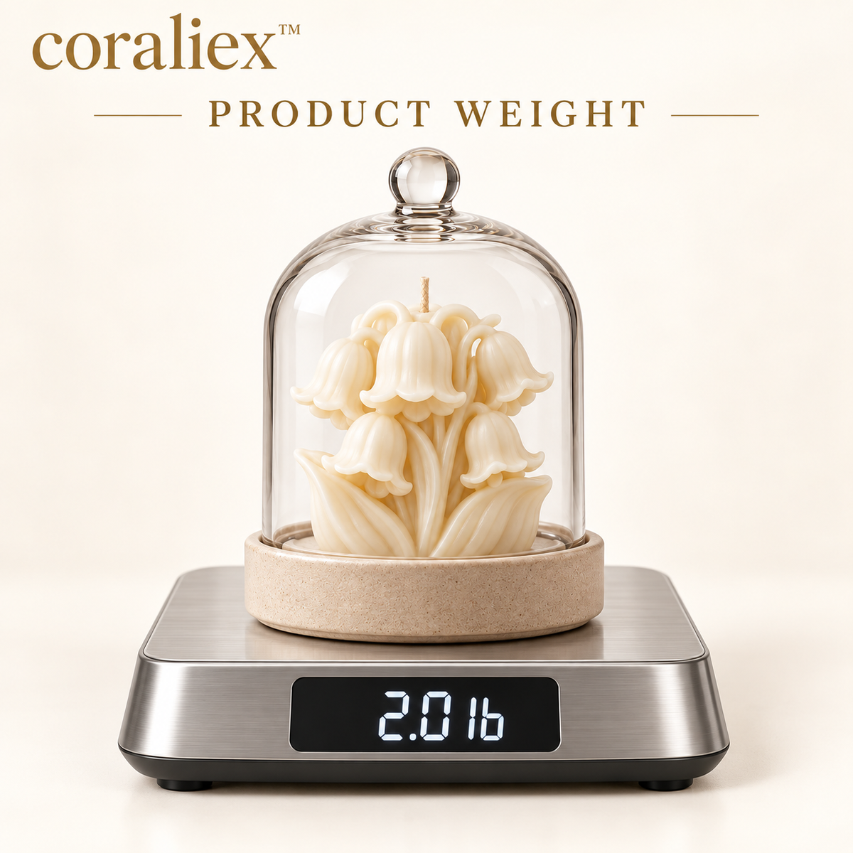 𝐜𝐨𝐫𝐚𝐥𝐢𝐞𝐱™ Bellflower Cloche Candle