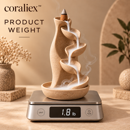 𝐜𝐨𝐫𝐚𝐥𝐢𝐞𝐱™ Cascade Backflow Incense Burner