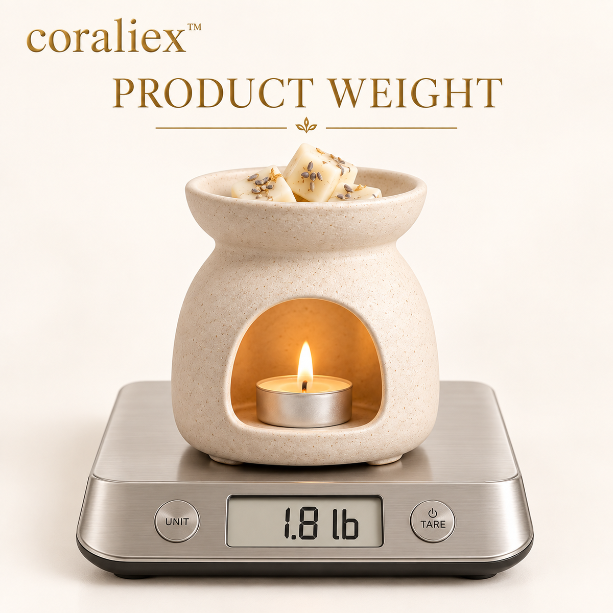 𝐜𝐨𝐫𝐚𝐥𝐢𝐞𝐱™ Hearthline Tealight Wax Burner