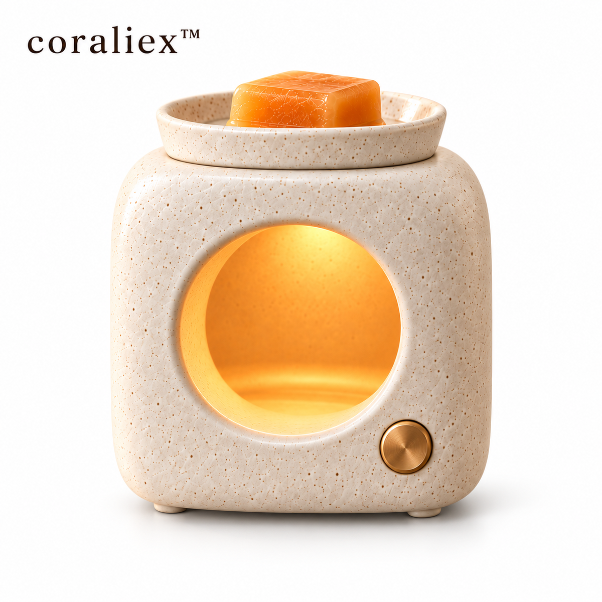 𝐜𝐨𝐫𝐚𝐥𝐢𝐞𝐱™ Halo Ember Ceramic Wax Melt Warmer