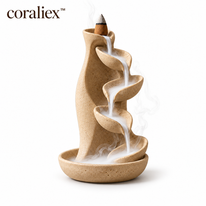 𝐜𝐨𝐫𝐚𝐥𝐢𝐞𝐱™ Cascade Backflow Incense Burner