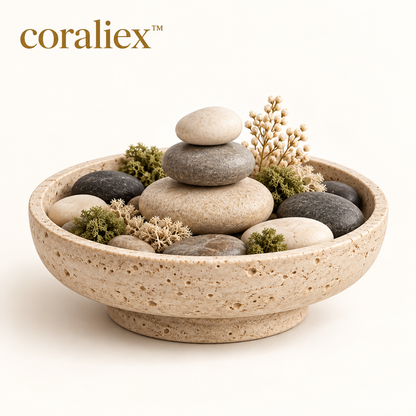 𝐜𝐨𝐫𝐚𝐥𝐢𝐞𝐱™ Stone Garden Decorative Bowl